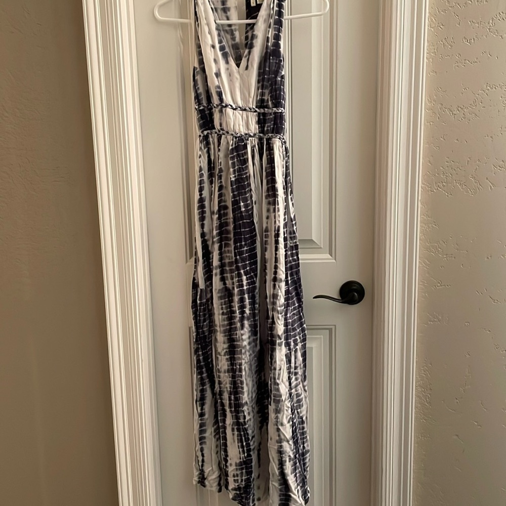 Japna black and off white long summer dress